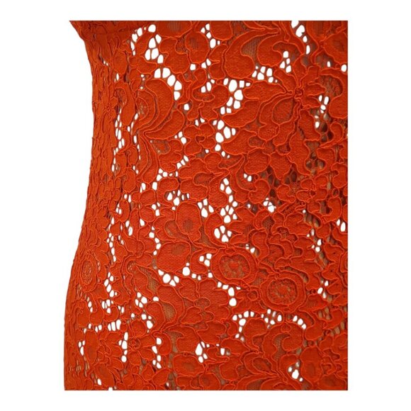 Tayla Dress by BARDOT SZ 6/S Vibrant Orange Cocktail Dress Spaghetti Straps - Picture 5 of 10